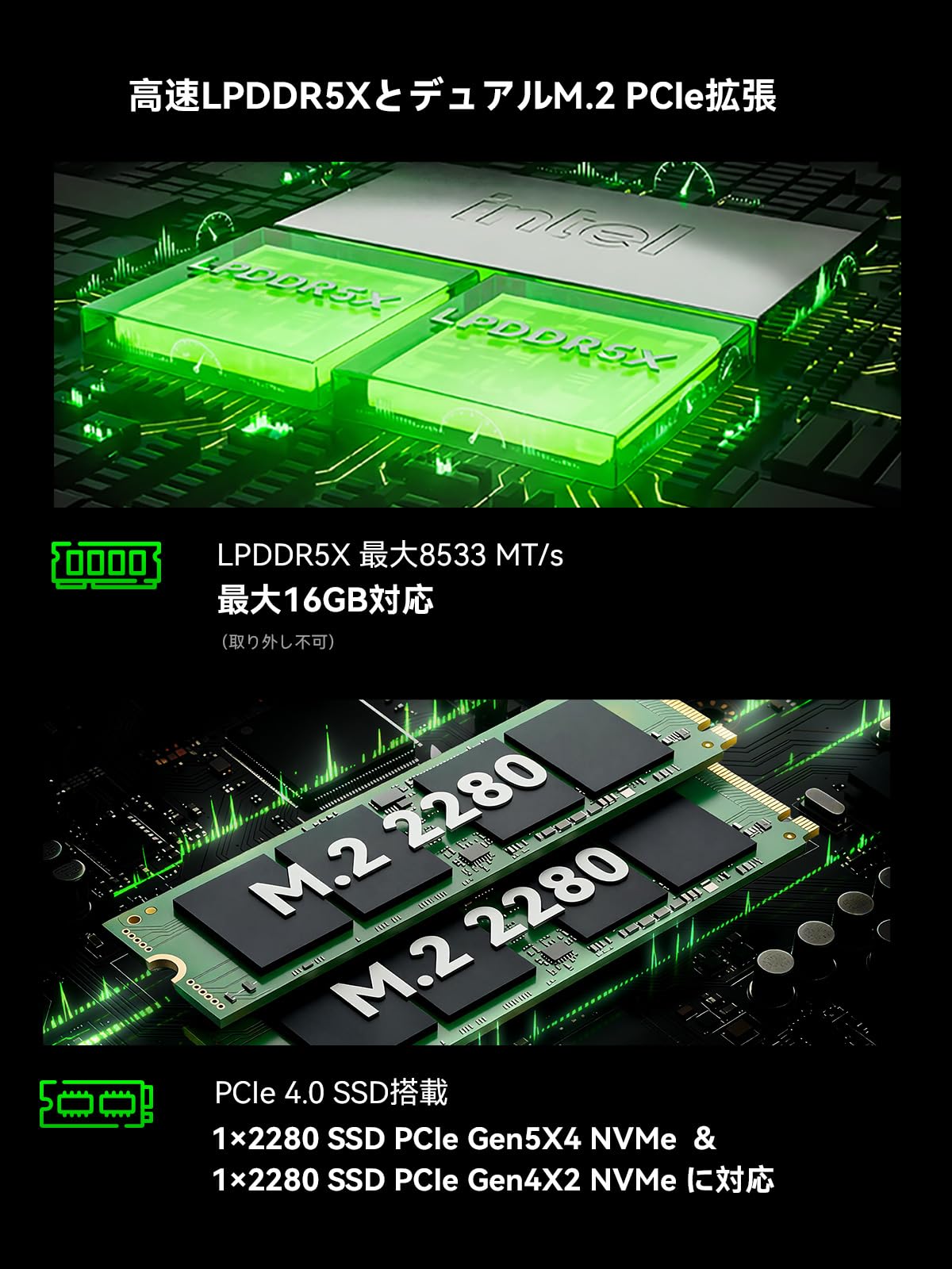 Amazon.co.jp: GMKtec K17 ミニPC Core Ultra5 226V 16GB LPDDR5X